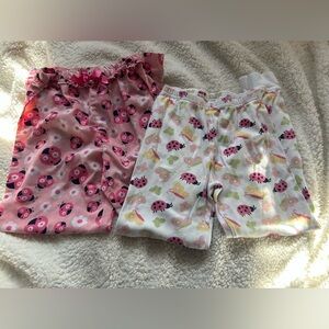 lot of 2 Gymboree girls pajamas pink white